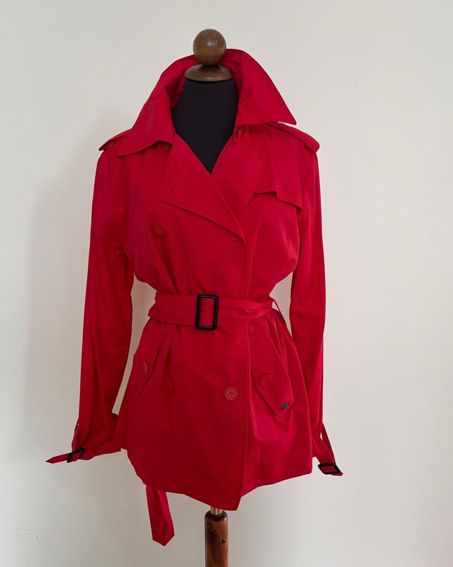 Impermeabile Donna ESKEY Rosso Doppio Petto – Art. 0375 | Taglia XXL