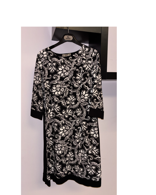 Eleonora Amadei, Abito Donna Tubino Bianco/Nero, Taglia 42/44/46
