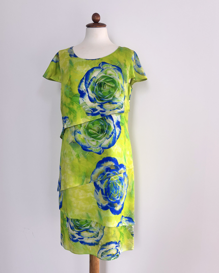 Peg Moda Abito Donna Corto in Seta, Taglia 46