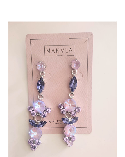 MAKVLA, Orecchini Pendenti in Cristallo Swarovski