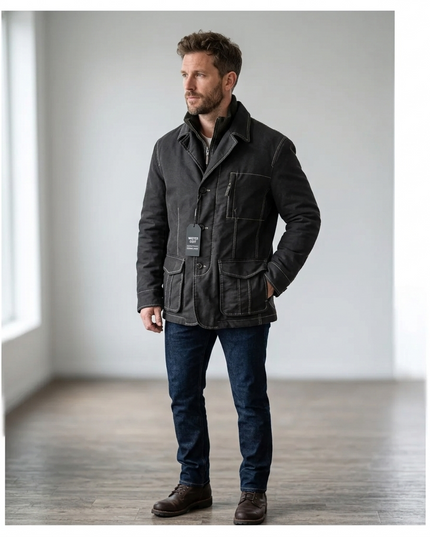 Blackth Orn, Cappotto Invernale Uomo, Taglia 54