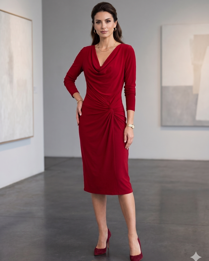 Zeila, Abito Corto Donna Rosso