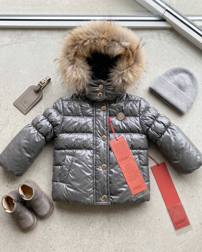 MRK, Cappotto Invernale Bimba con Cappuccio