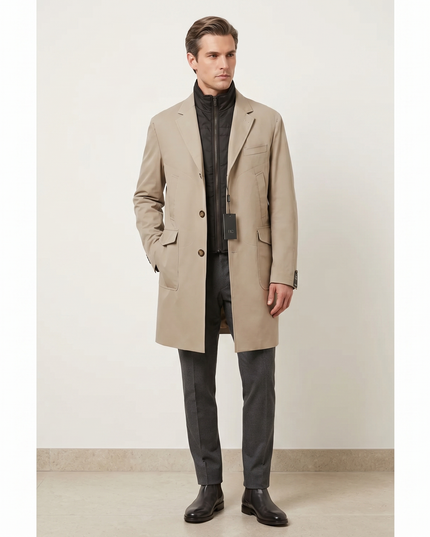 Antonio Basile, Paltò Beige Uomo, Taglia 52,54,56