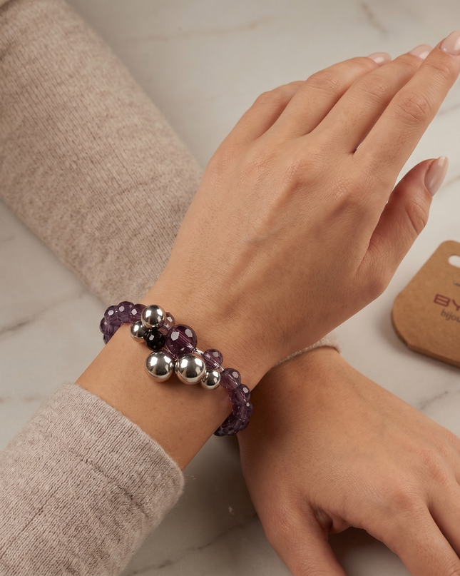 BYS BIJOUX , BRACCIALE IN CRISTALLO