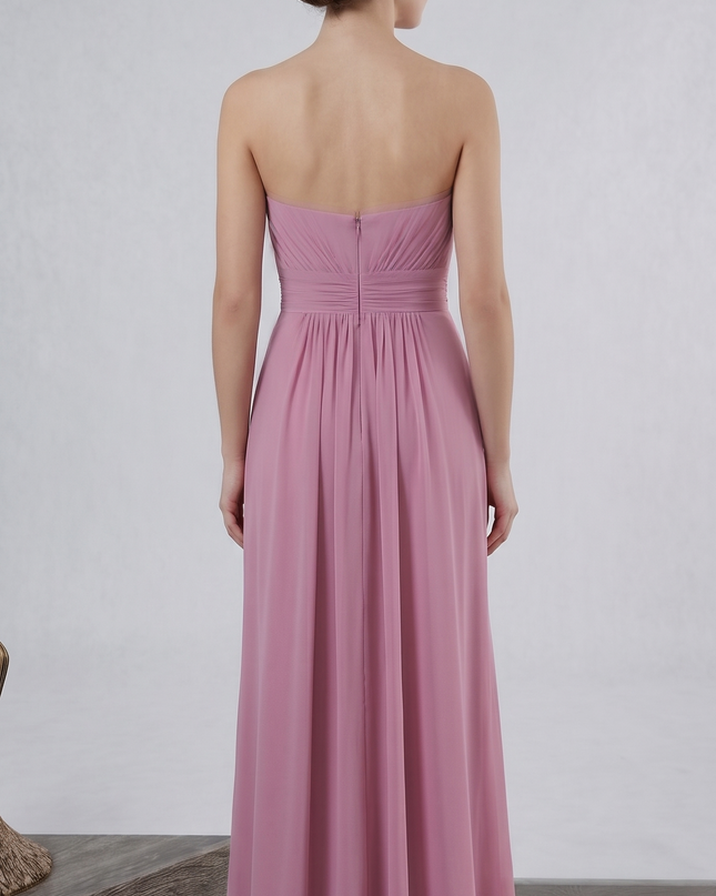 Abito Cerimonia Rosa Modello Ancella — Art. 9733