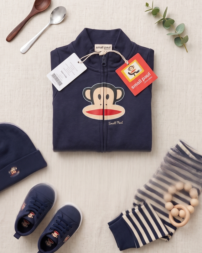 Felpa Neonato Paul Frank Blu con Logo – Tg 3 Mesi