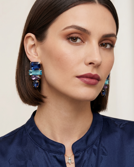 Palù, Orecchini Multicolor in Cristallo Swarovski