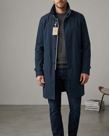 Impermeabile Uomo Blu Sfoderato – Mod. Eas | Art. TN53