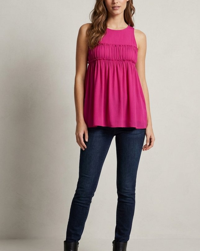 Casacca Donna in Crepe – Modello Iciar | Fascia Arricciata Sottoseno