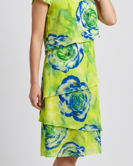 Peg Moda Abito Donna Corto in Seta, Taglia 46