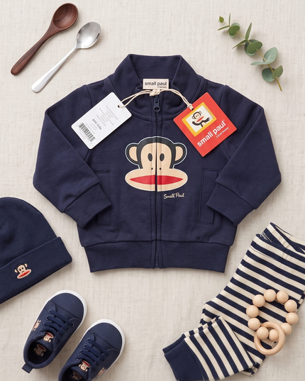 Felpa Neonato Paul Frank Blu con Logo – Tg 3 Mesi