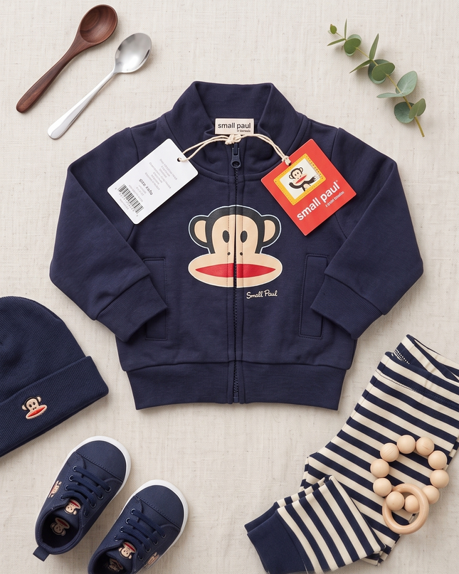 Felpa Neonato Paul Frank Blu con Logo – Tg 3 Mesi