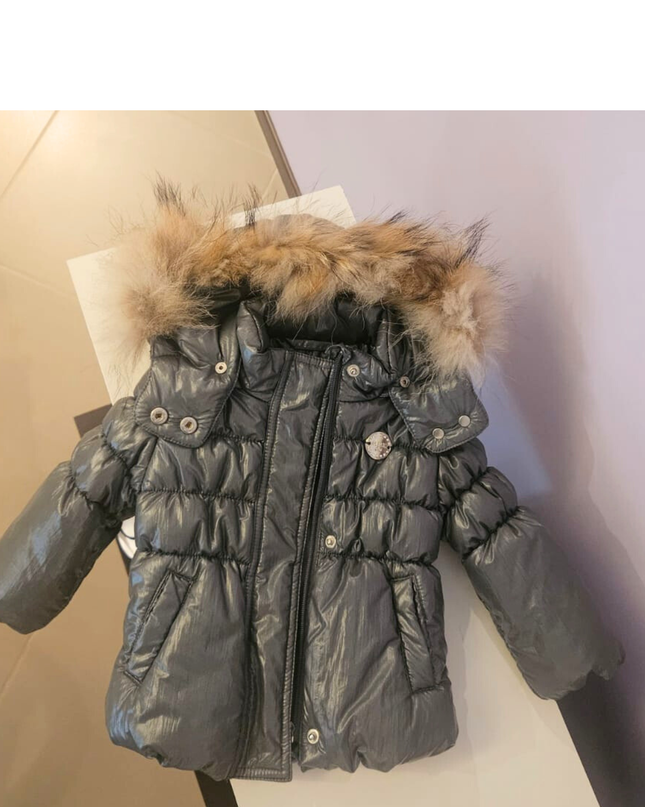 MRK, Cappotto Invernale Bimba con Cappuccio