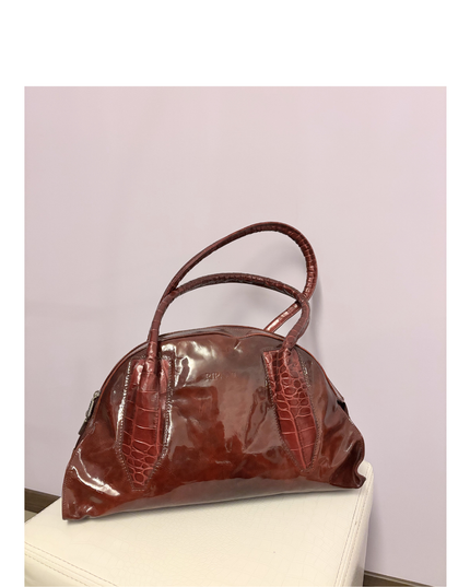 Borsa donna RIPANI Italy,pelle lucida, col. bordeaux