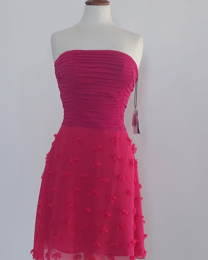 Abito Corto Fucsia Trapezio – Soani