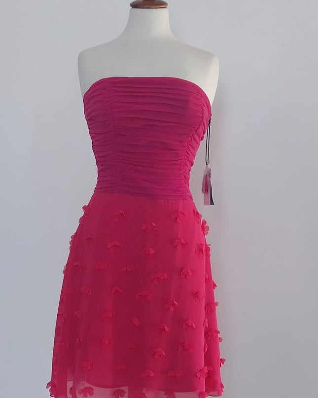 Abito Corto Fucsia Trapezio – Soani