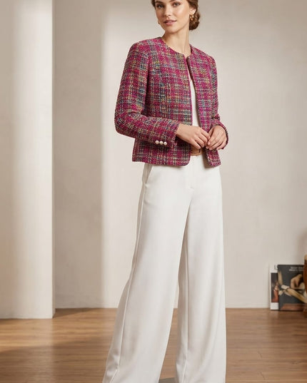 Giacchino Donna Multicolor in Tessuto Intrecciato – Ref. 1108 – Tg. 44
