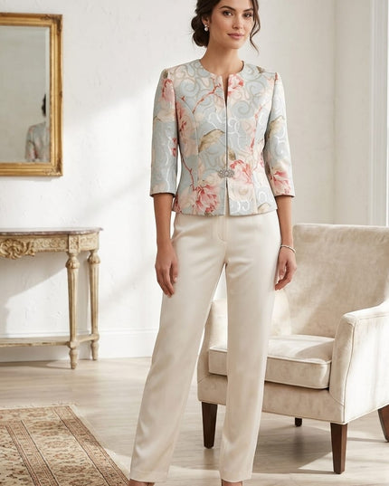 Giacca Corta Donna in Broccato Leggero Multicolor – Mod. 2202 – Tg. 40