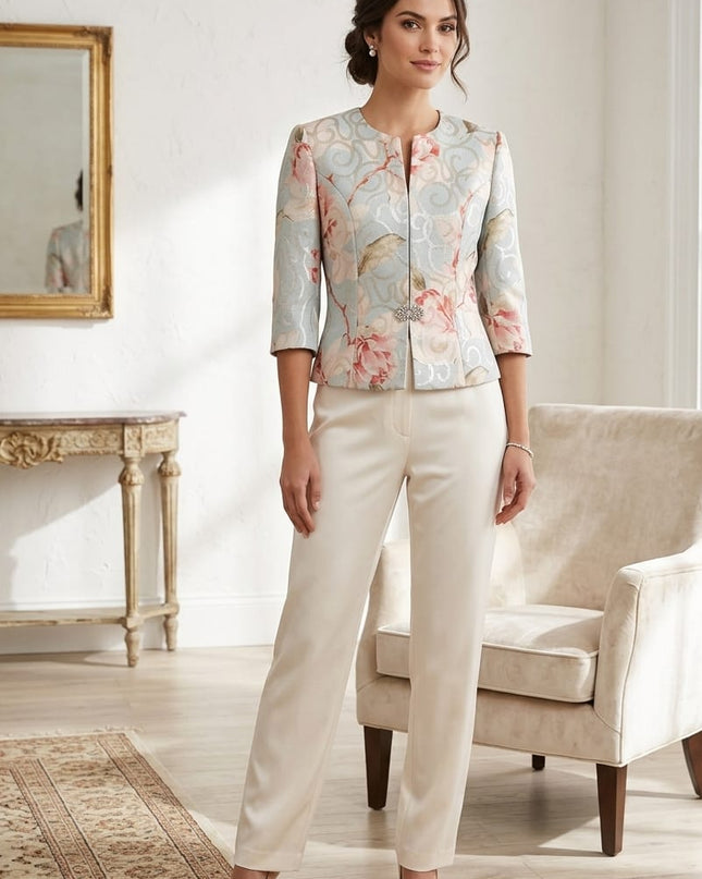 Giacca Corta Donna in Broccato Leggero Multicolor – Mod. 2202 – Tg. 40