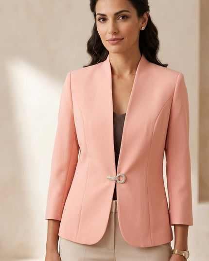 Giacchino Donna Rosa in Cotone Elasticizzato – Mod. 2225 – Tg. 42