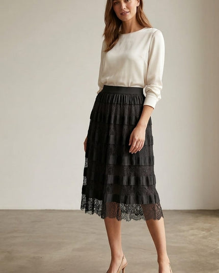 Gonna in Pizzo Macramè , by Musani