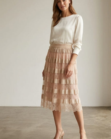 Gonna in Pizzo Macramè , by Musani