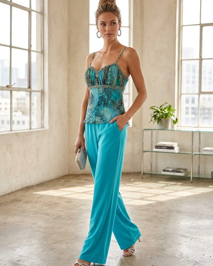 Completo Bustino e Pantaloni Multicolor Musani – Taglia 42