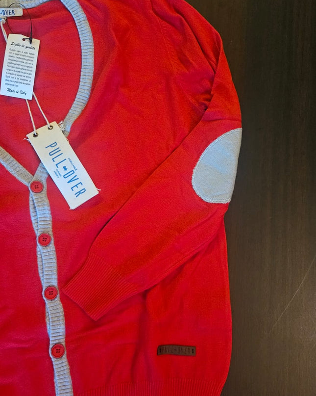 Pull-Over, Cardigan Ragazzo rosso e Grigio