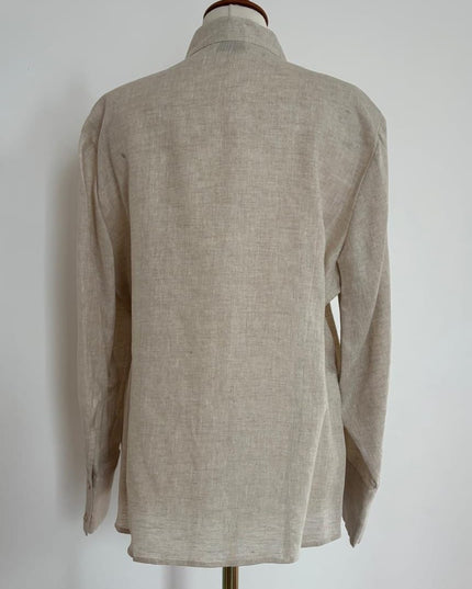 Camicia in Lino Donna LUISA VIOLA Made in Italy – Colore Ecrù | Mod. 5081F