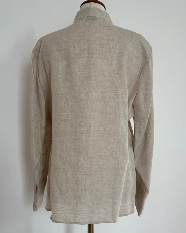 Camicia in Lino Donna LUISA VIOLA Made in Italy – Colore Ecrù | Mod. 5081F