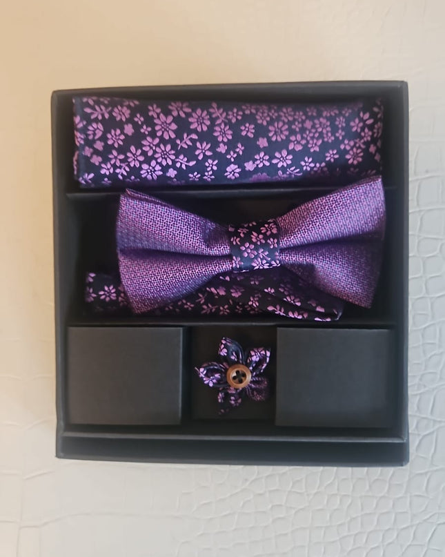 Trittico Uomo Papillon + Pochette + Spilla Bavero – Art. 0126P