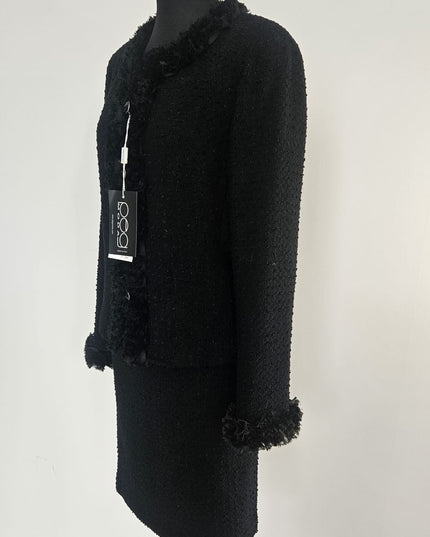 Tailleur Donna Elegante Bouclé – Mod. 420 Nero Tg. 44