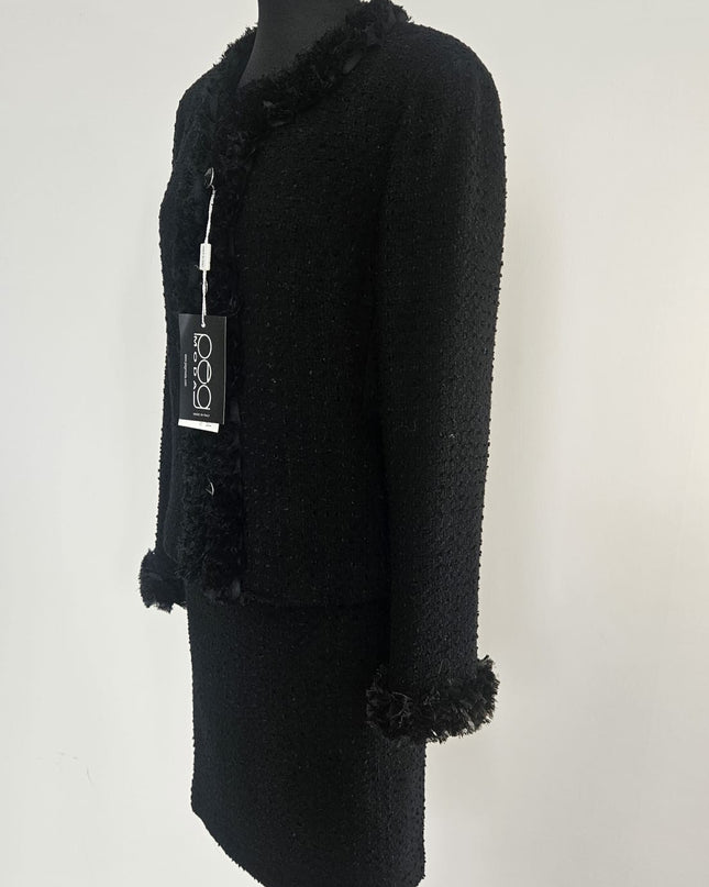Tailleur Donna Elegante Bouclé – Mod. 420 Nero Tg. 44
