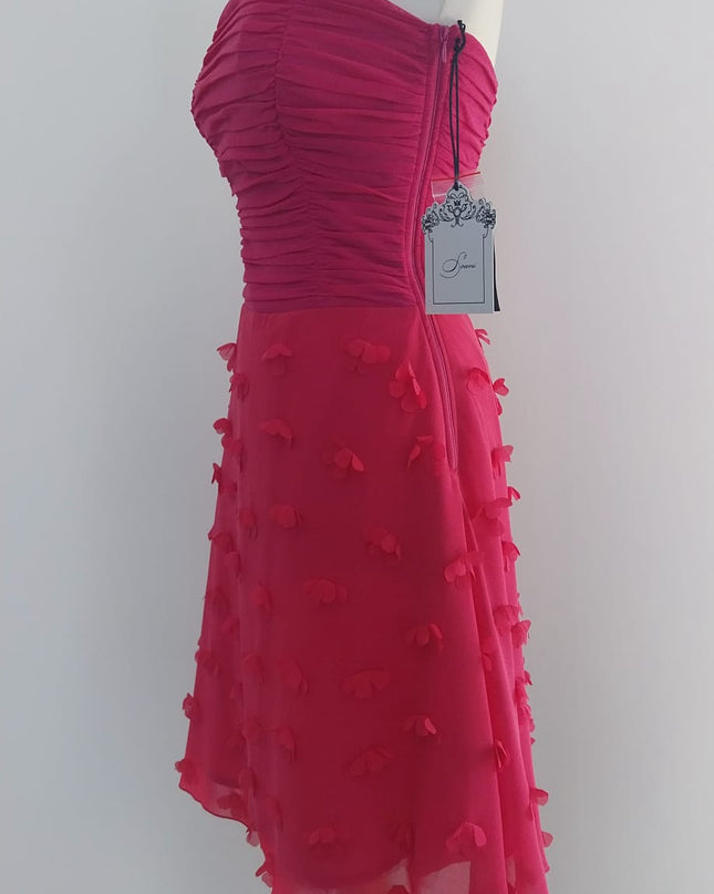 Abito Corto Fucsia Trapezio – Soani