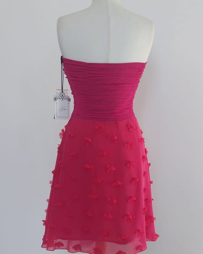 Abito Corto Fucsia Trapezio – Soani