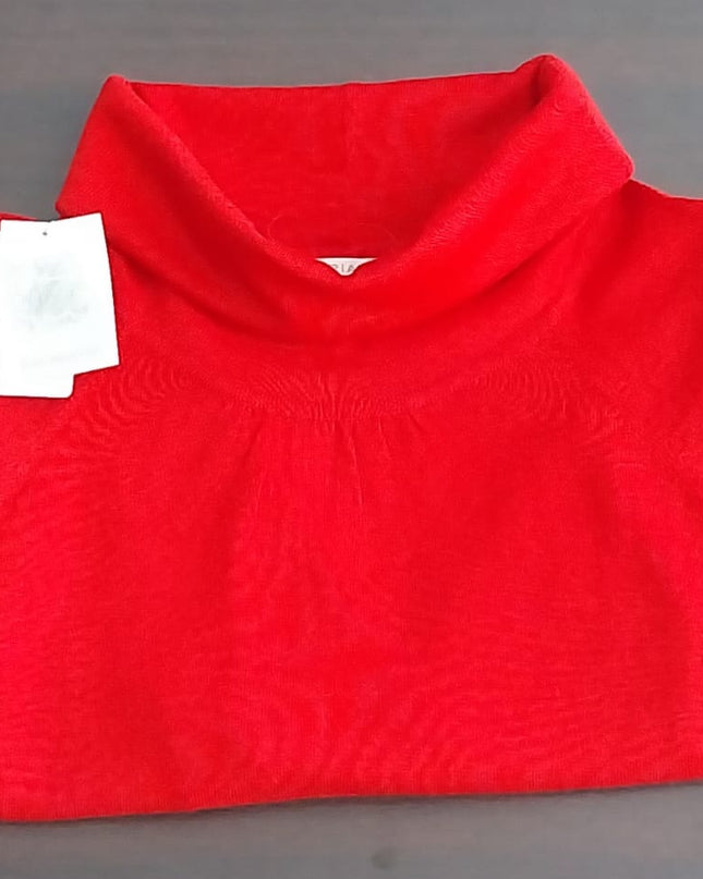 Maglia Donna Viriato Rossa – Fine Merinos Modello Ampio Made in Italy