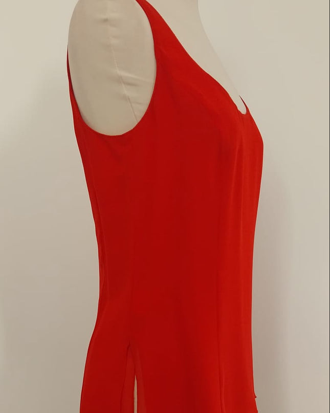 Sottogiacca in Crêpe Rosso Sciancrato – Cod. 134/24