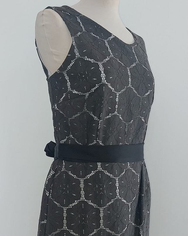 Tubino in Pizzo con Gonna Portafoglio – Cintura Raso Nero – Linea MASSDC