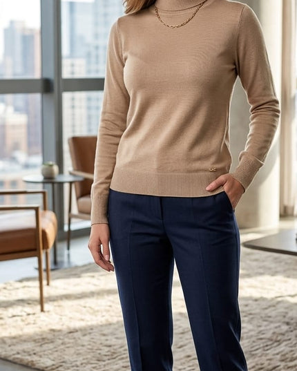 Dolcevita Donna Lana Merinos Color Corda – Taglia 46