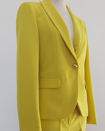 Completo Giacca Essenziale e Pantalone Sigaretta Giallo Ocra – Art. 0668 – Tg. 42