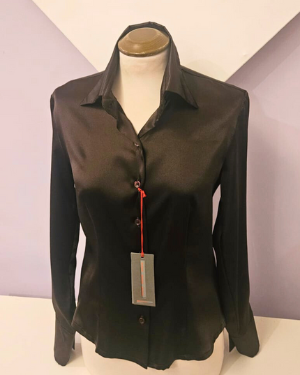 Camicia Donna in raso Marrone BOKE'