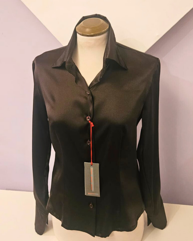 Camicia Donna in raso Marrone BOKE'